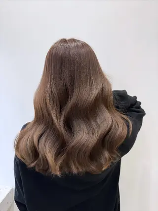 セミロング カラー ヘアアレンジ ✨艶髪✨ 吉田誠のヘアスタイル