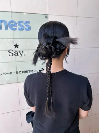 ロング ヘアアレンジ 瑠莉🪩 薬院/天神南/今泉のヘアスタイル