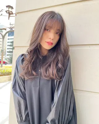 ミディアム カラー 小林蒼太 梅田モデル募集のヘアスタイル