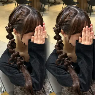 ヘアアレンジ 🩶【巻ける縮毛 矯正】🩶蘭のヘアスタイル