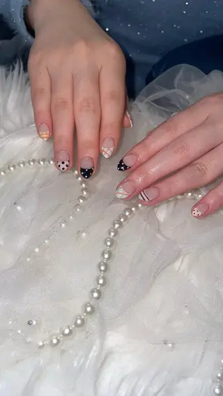 ネイル Blue daisy RIN🎀のネイルデザイン