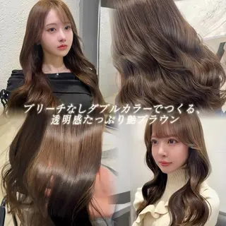 ロング カラー 髪質改善×透明感カラ ー/新宿/SHOKIのヘアスタイル