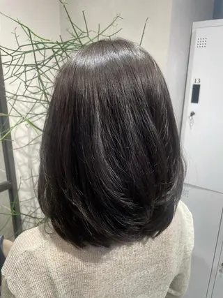 ミディアム 透明感カラー✨艶髪 制作🌱山根あゆみのヘアスタイル