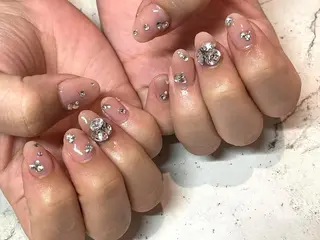 ネイル 韓国/ワンホン/長さ 出しつけ放題🎀のネイルデザイン