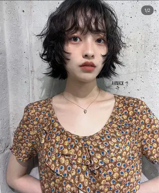 ショート パーマ 西山 凜のヘアスタイル