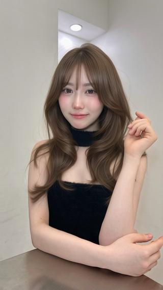 ロング カラー 上品モテヘア🩶 karen🩶のヘアスタイル
