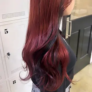 ロング カラー 🌷ラベンダーピンク 顔まわり🌷ねいろのヘアスタイル