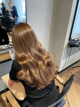 ロング ヘアアレンジ 愛　莉/兵庫・加古川 美容室/艶カラーのヘアスタイル