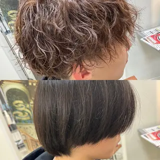 ミディアム パーマ メンズ MUTO KEITAのヘアスタイル