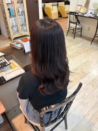 ロング カラー ルプラボウ/豊川/ 柴田心那のヘアスタイル