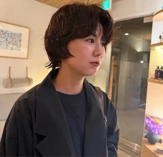 ショート ボブパーマ🥣KON コンナツミのヘアスタイル