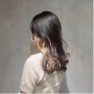 ロング カラー ヘアアレンジ 🤍透明感カラー︎ 🤍YUURI🤍のヘアスタイル