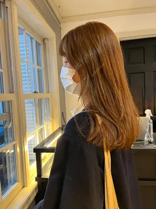セミロング カラー eri kinjoのヘアスタイル