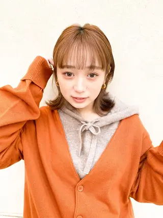 ミディアム カラー ヘアアレンジ ボブ/ショート 秋本凌汰のヘアスタイル
