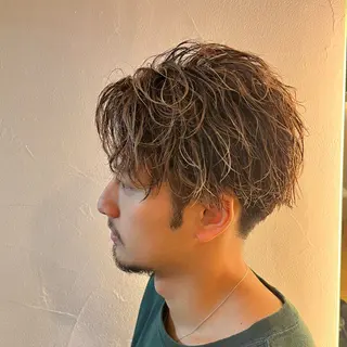 ショート カラー メンズ メンズ特化 美容師かずまのヘアスタイル