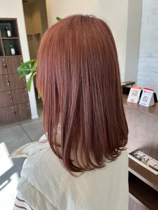 ミディアム カラー 艶カラー⏳ブリーチ Natsukiのヘアスタイル
