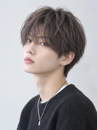 メンズ naco透明感カラー レイヤーカット🩰のヘアスタイル