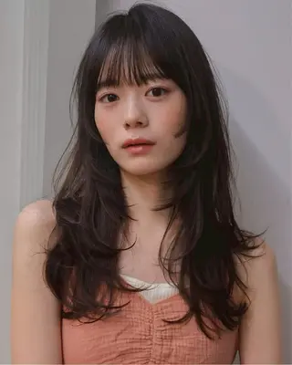 ロング レイヤー/透明感 ベージュ/真希🎀のヘアスタイル