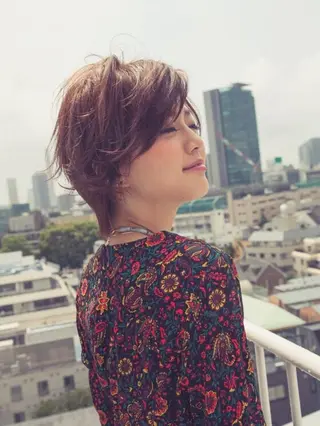 ショート カラー ショート特化 💐川崎希💐のヘアスタイル