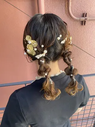 セミロング ヘアアレンジ 【safric】 NAOのヘアスタイル