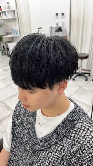 ショート パーマ メンズ 🏆メンズヘア特化 🥇代表りんぺーのヘアスタイル