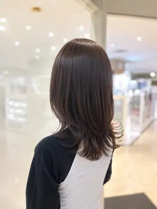 セミロング 似合わせカラー/艶 髪質改善/ヨシザキのヘアスタイル