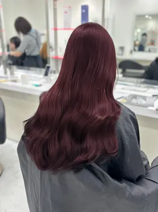 ロング 🎀暖色カラー🎀 韓国ヘア まなかのヘアスタイル