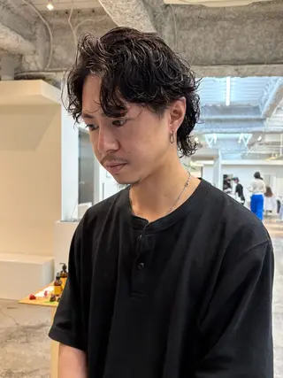 パーマ メンズ ANY/メンズ特化/ シバヤ ユウキのヘアスタイル
