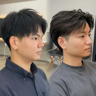 ショート メンズ ✨️曲がる縮毛矯正 特化✨️ 音頭/船橋のヘアスタイル