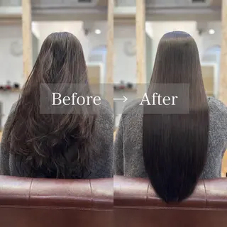 ロング カラー 🩵髪質改善🩵 韓国ヘア🩵花澤みりのヘアスタイル