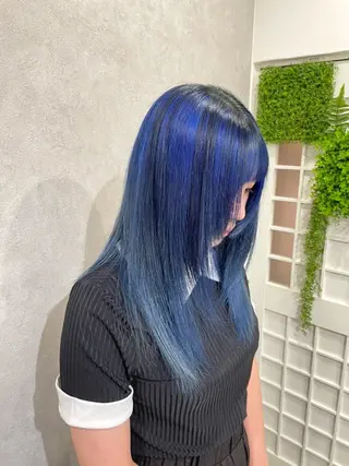 セミロング カラー ヘアアレンジ Hiro ヒロのヘアスタイル