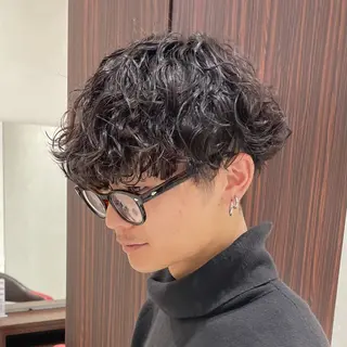 ショート パーマ メンズ ✂︎山﨑 涼太✂︎のヘアスタイル