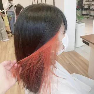ミディアム カラー 神田 菜々子のヘアスタイル
