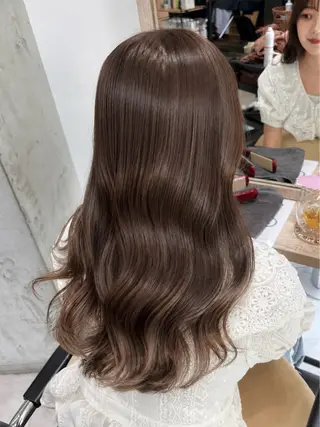 ロング カラー うる艶カラー/恵比寿 ベージュ/丸山陽平のヘアスタイル