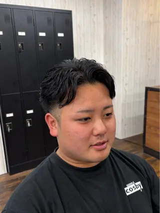 ショート 難波 凌也のヘアスタイル