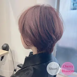 ショート カラー アンブレラカラー💫 フェイスフレーミングのヘアスタイル
