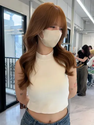 ロング カラー Rita/髪質改善/ ブリーチなしWカラーのヘアスタイル