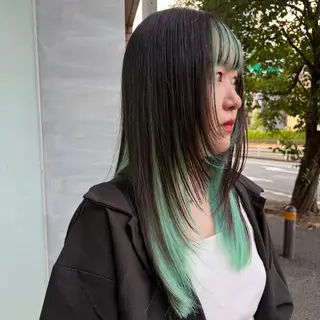 ロング カラー qpula misuzuのヘアスタイル