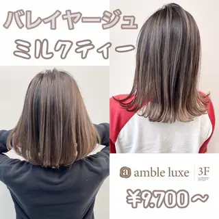ミディアム カラー ヘアアレンジ 【公式】amble luxe池袋東口🩷のヘアスタイル