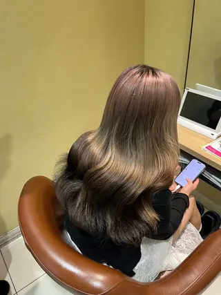 ロング 透明感ダブルカラー/ レイヤー💕miyuのヘアスタイル