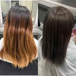 カラー 鈴木 未歩のヘアスタイル