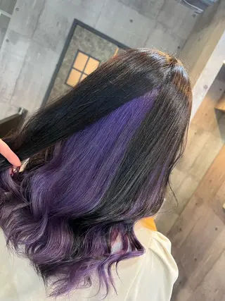 セミロング カラー パーマ ヘアアレンジ メンズ キッズ ネイル マツエク・マツパ アイブロウ ミルクティーハイトー ン💖Mikaのヘアスタイル