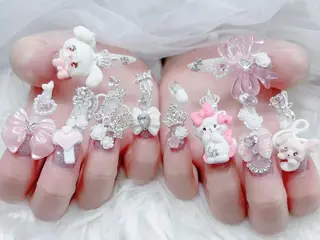 ネイル yukina 長さ出しネイル専門店のネイルデザイン