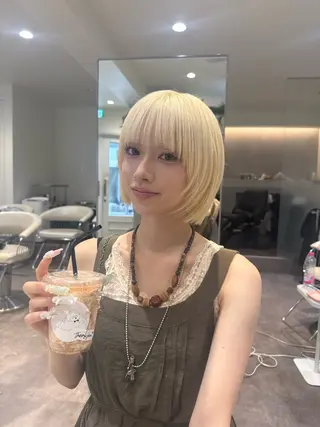 ショート カラー 💎透明感カラー特化 💎TAISEIのヘアスタイル