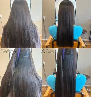 ロング 横 田のヘアスタイル