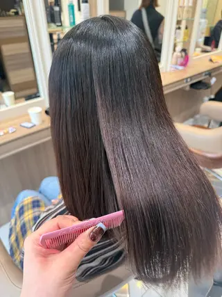 ミディアム パーマ 韓国ヘアメイク🎀/ 縮毛矯正✨山本媛香のヘアスタイル