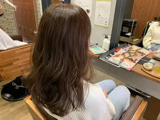 セミロング カラー 骨格似合わせカット✨ 林 まどかのヘアスタイル