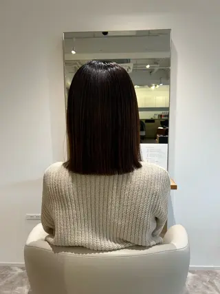 ミディアム soy kufu 川勝のヘアスタイル