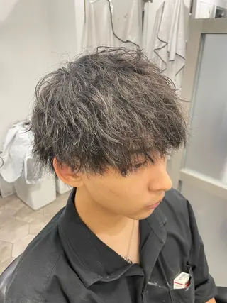 ミディアム パーマ Nexus 白石タクミのヘアスタイル