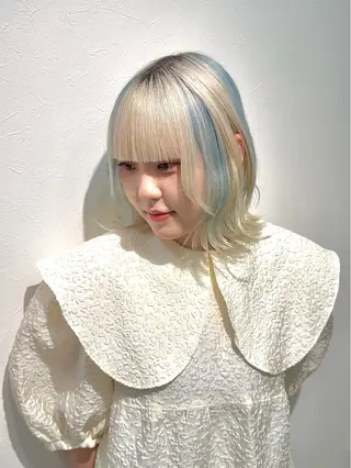 ミディアム 🌺名古屋ハイトーン SOLAデザインのヘアスタイル